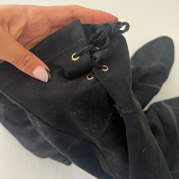 RAYE x Tularosa- Black Suede Over The Knee Ginny Boots - 9 - Picture 3 of 8